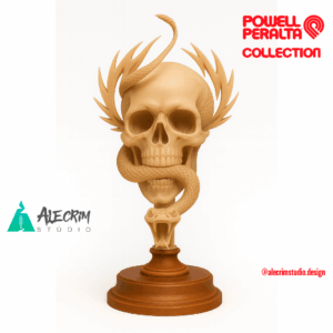 Skull & Snake Collectible: Powell-Peralta Mike McGill 3D Art