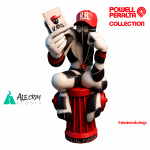 Ray Barbee Powell-Peralta Collectible Figure: Street Skate Legend 3D Art