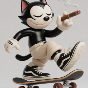 Felix the Cat Skateboard – Collectible Toy Art