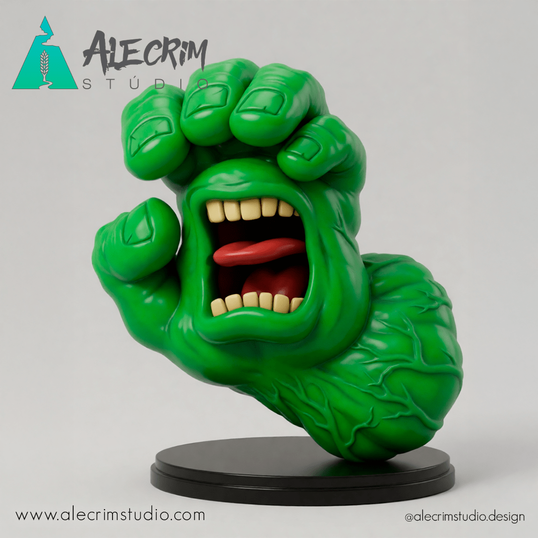 Hulk Screaming Hand Sculpture – Toy Art