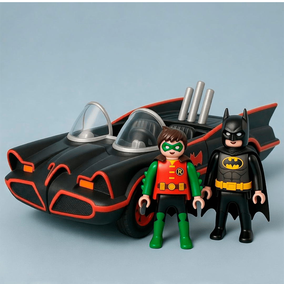 Batmóvel Clássico Compatível com Figuras Kinder Ovo - Imagem 5