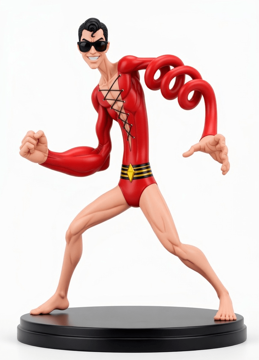 Plastic Man Toy Art Colecionável
